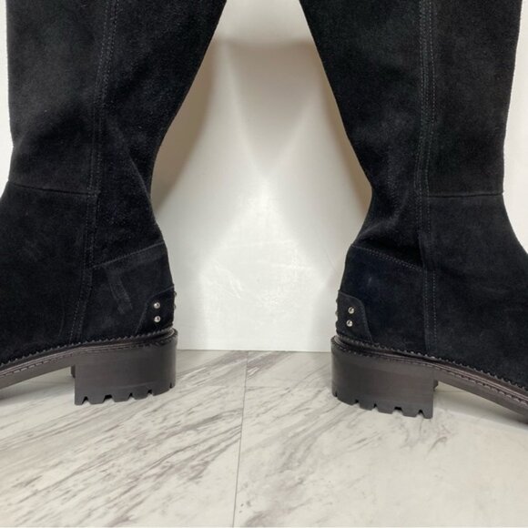 Aquatalia Omara Black Suede Tall Boot 10 - Picture 9 of 16